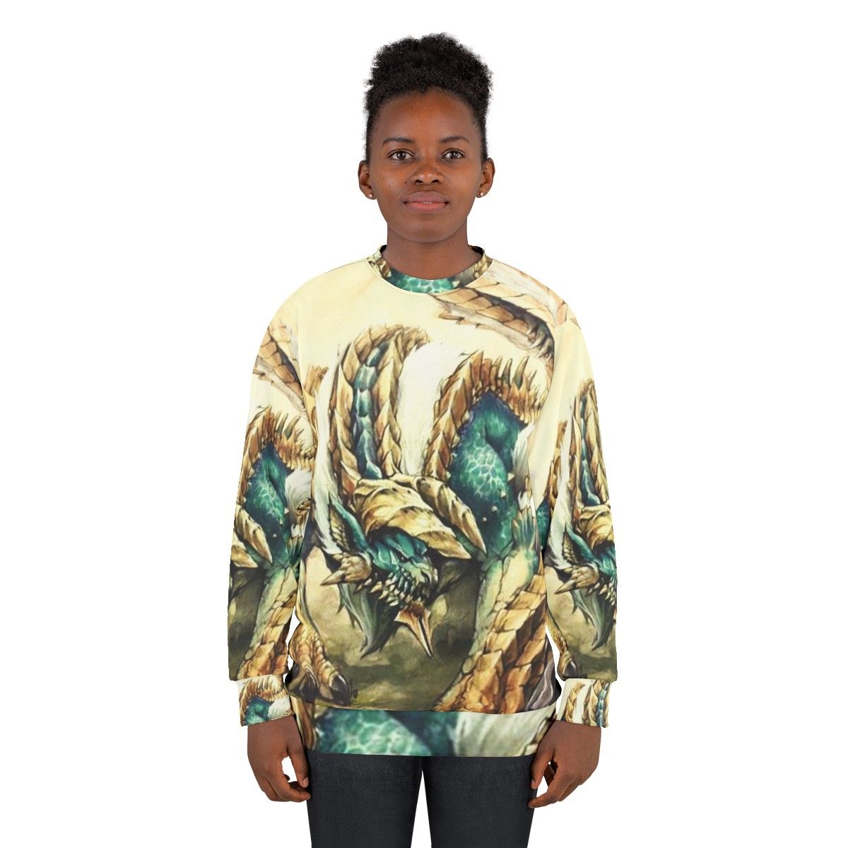 Monster Hunter Zinogre Roaring Thunder Sweatshirt - women