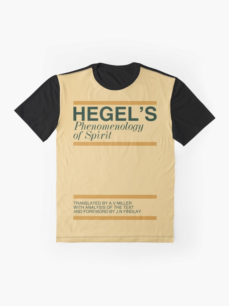 Hegel's Phenomenology of Spirit Graphic T-Shirt - Philosophy Gift - Flat lay