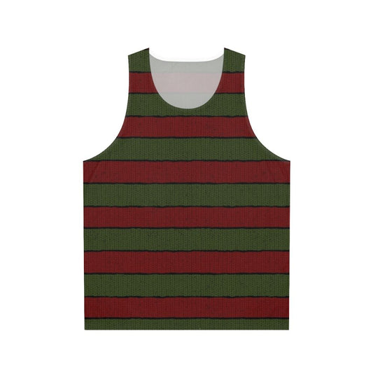 Freddy Krueger Red Green Knit Unisex Tank Top