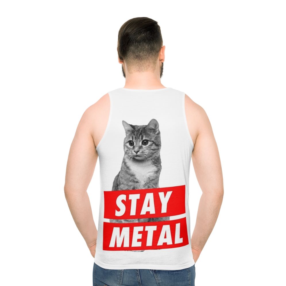 Stay Metal Unisex Heavy Metal Tank Top - men back