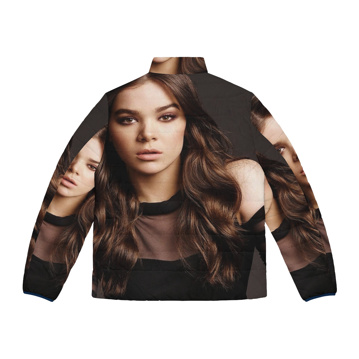 Hailee Steinfeld wearing a stylish puffer jacket - Back