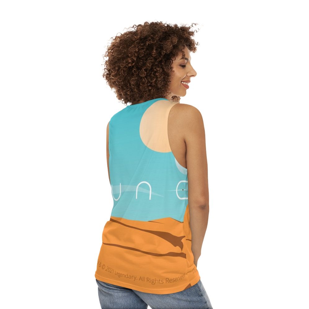 Dune movie inspired unisex tank top - women back