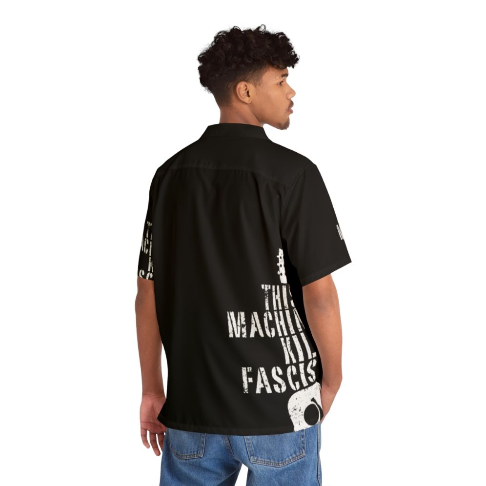 Woody Guthrie "This Machine Kills Fascists" Hawaiian Shirt - People Back