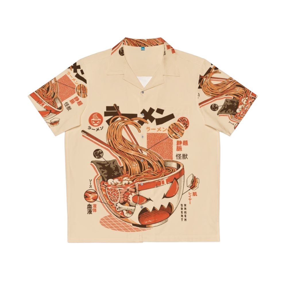 Ramen Kaiju X-Ray Hawaiian Shirt