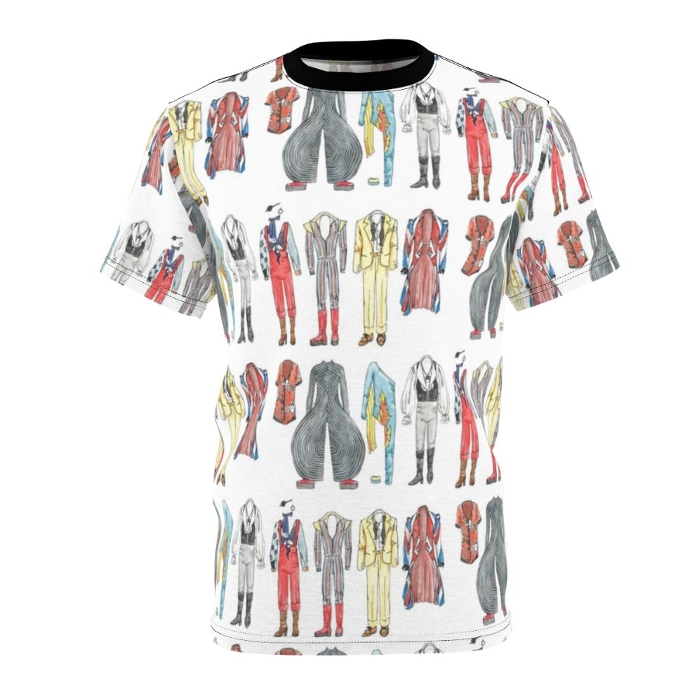 Bowie-inspired AOP T-shirt featuring the iconic looks and imagery of David Bowie