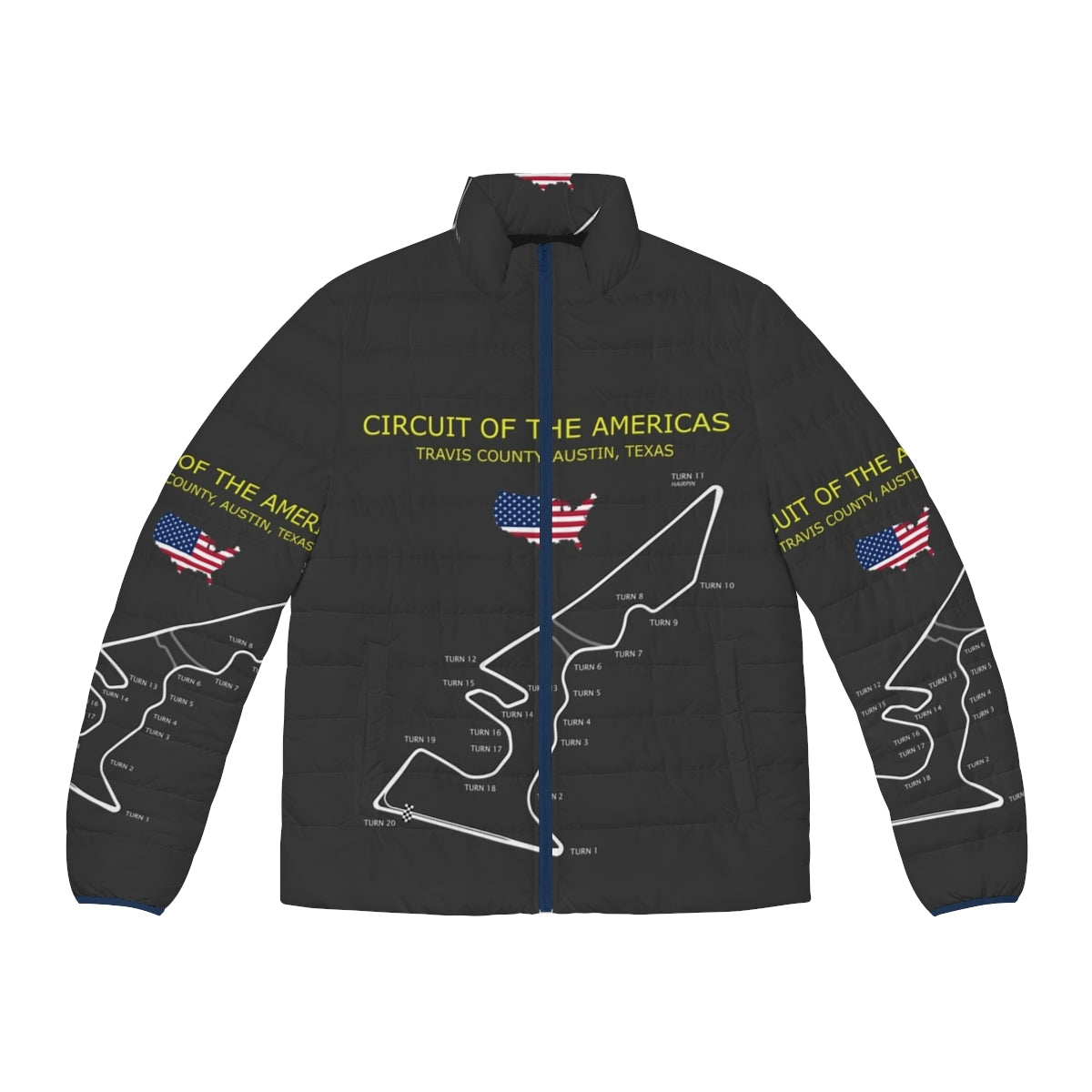 Circuit of the Americas Formula 1 Grand Prix Puffer Jacket