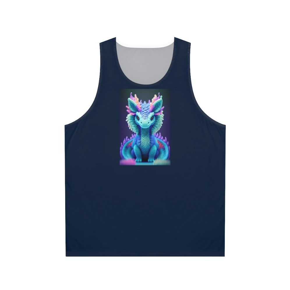 Unisex fantasy tank top with mythological creature design