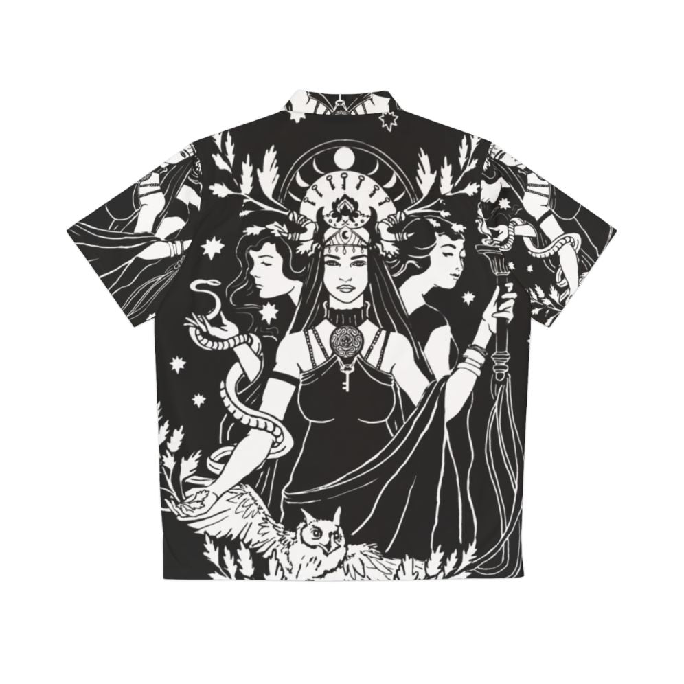 Hekate Triple Goddess Hawaiian Shirt - Back