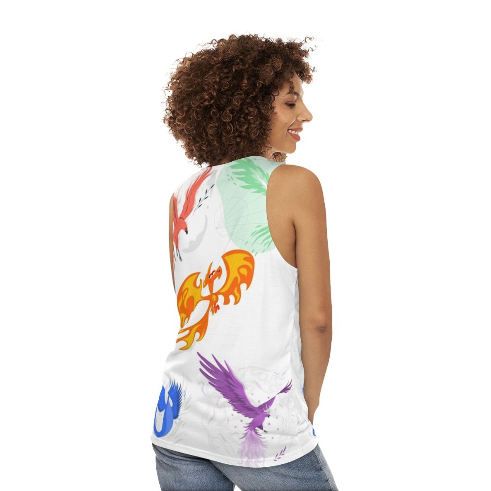 Phoenix legendary animal unisex tank top - women back