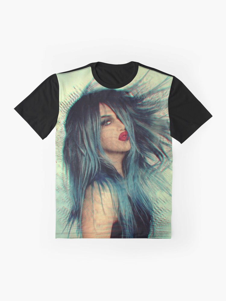 Adore Delano graphic t-shirt featuring the RuPaul's Drag Race contestant - Flat lay