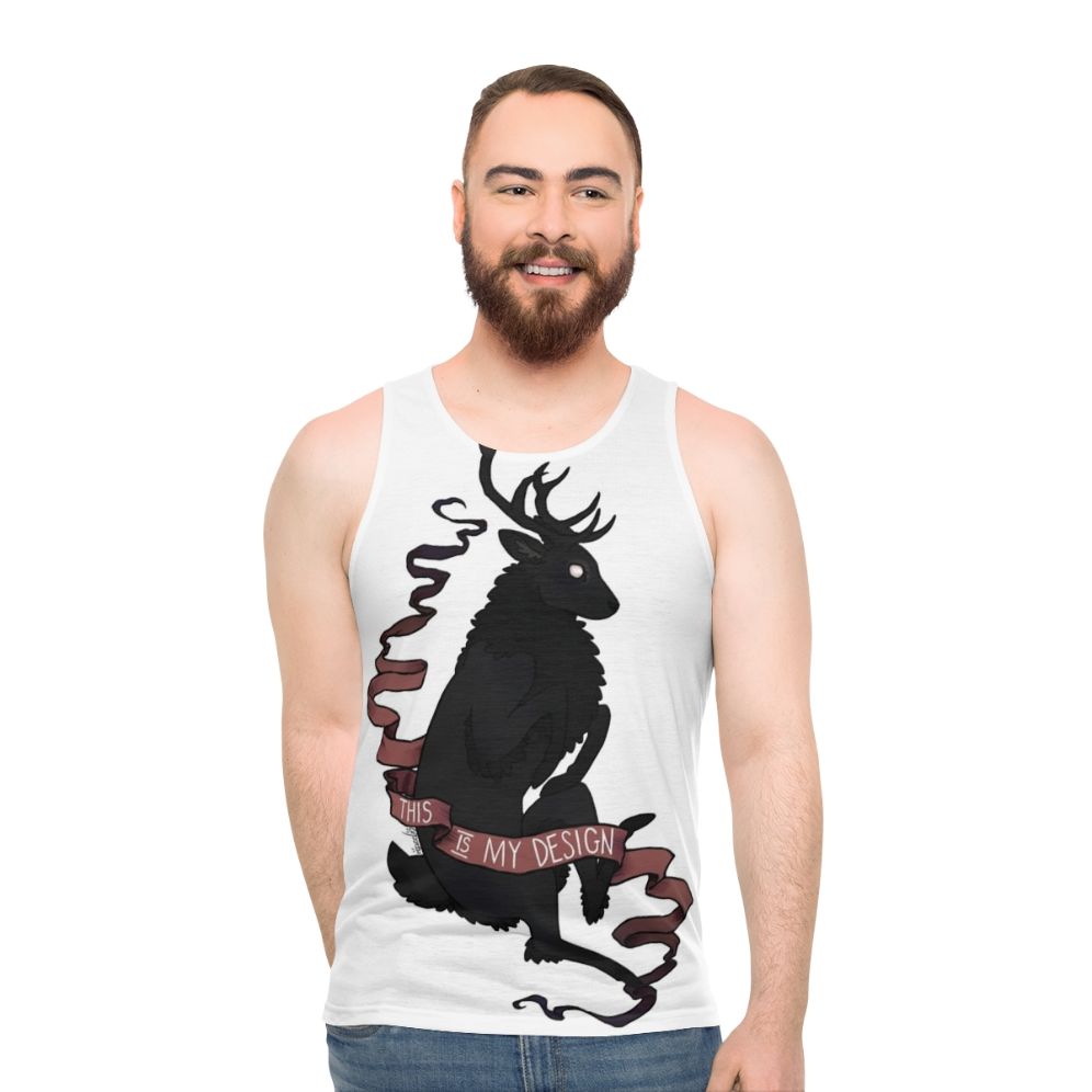 Unisex Hannibal Stag Design Tank Top - men