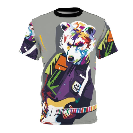 Man with a Mission inspired t-shirt featuring a vibrant pop art design