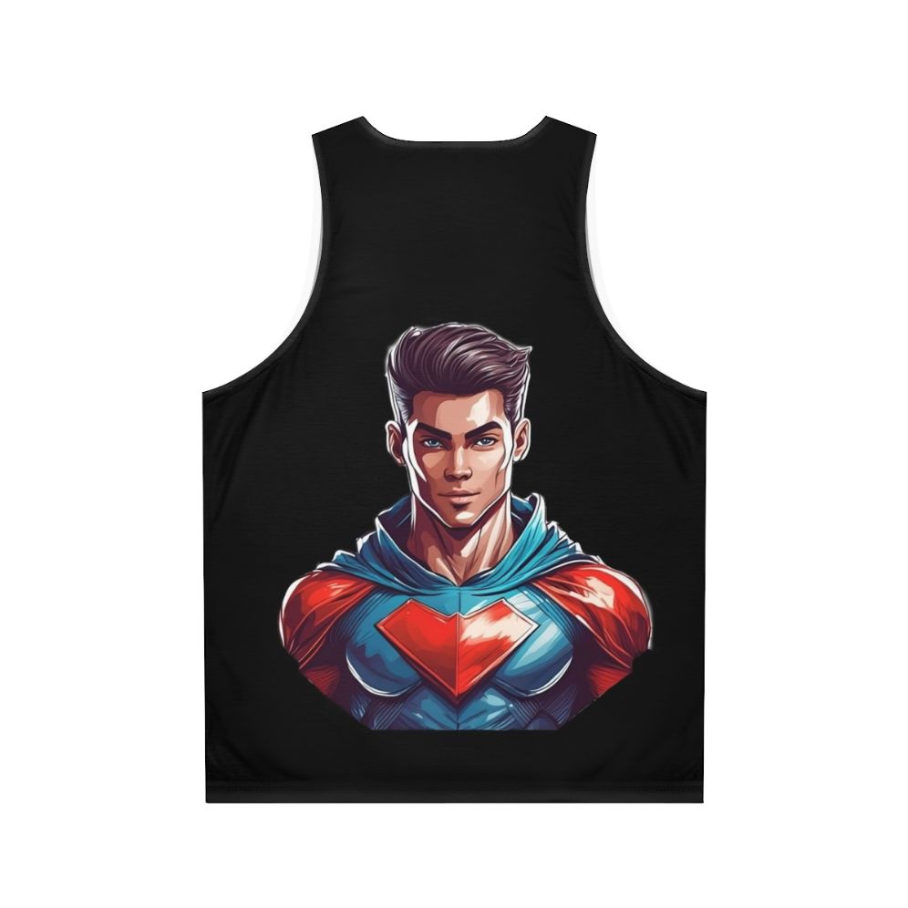 Superhero Unisex Tank Top - Back