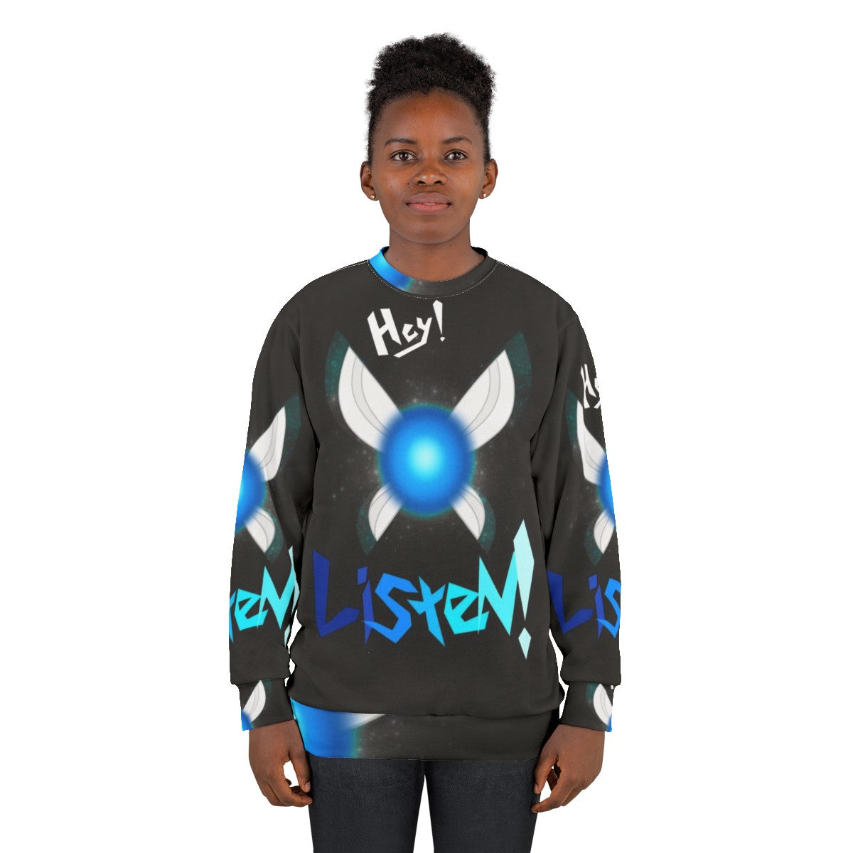 Navi the fairy from The Legend of Zelda sweatshirt - women