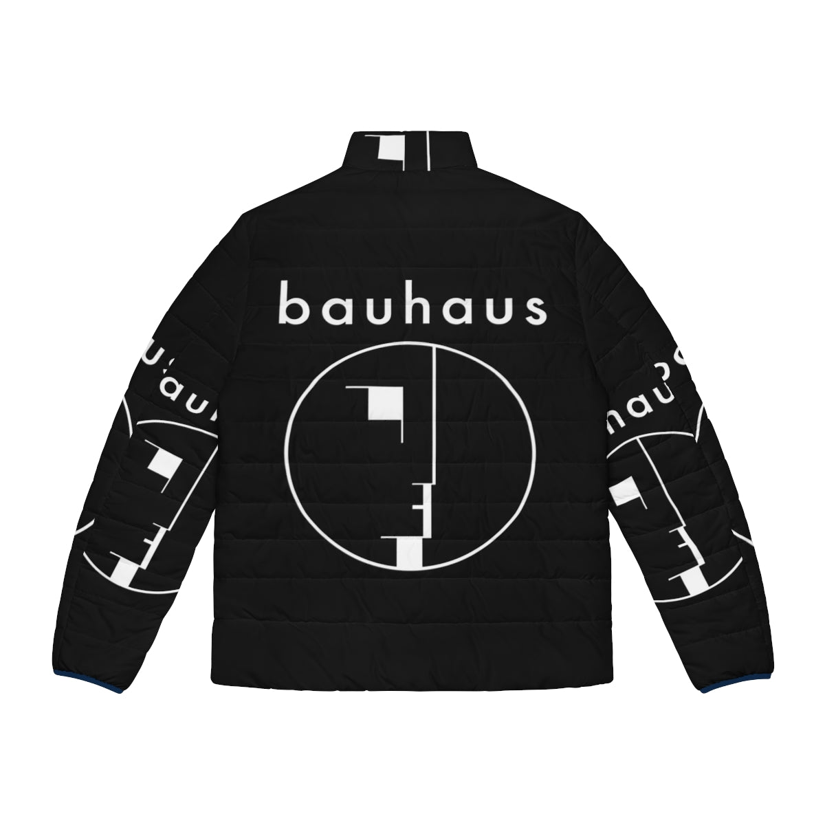 80s music bauhaus post punk puffer jacket - Back