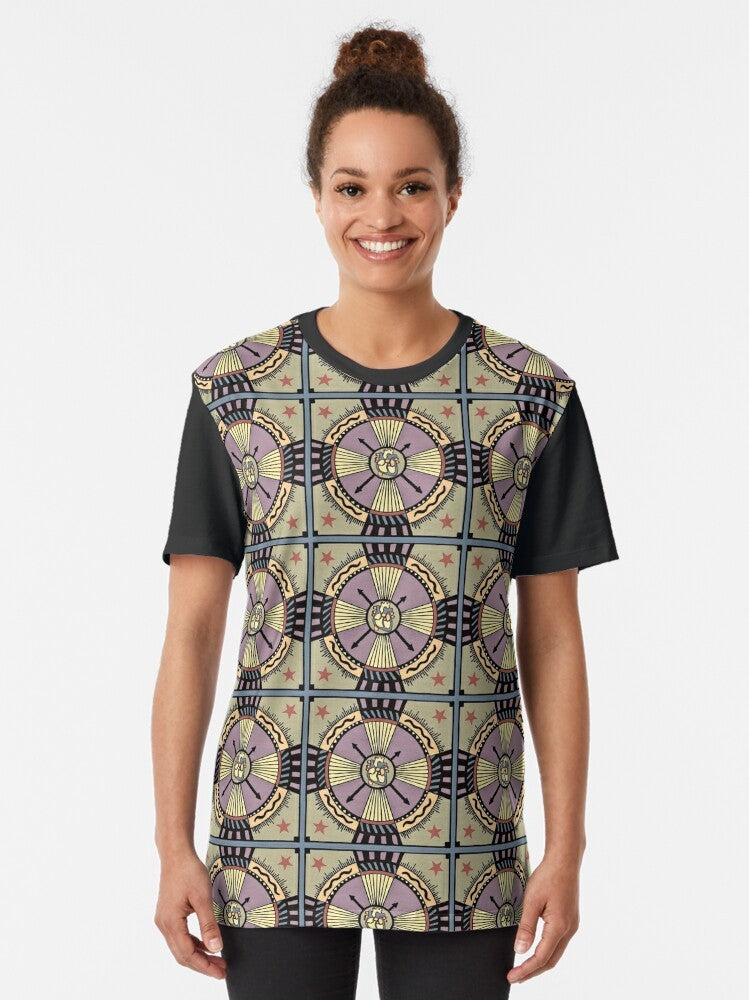 Heartifact - Embrace your visionary spirit graphic t-shirt featuring a heart-inspired mandala design - Women