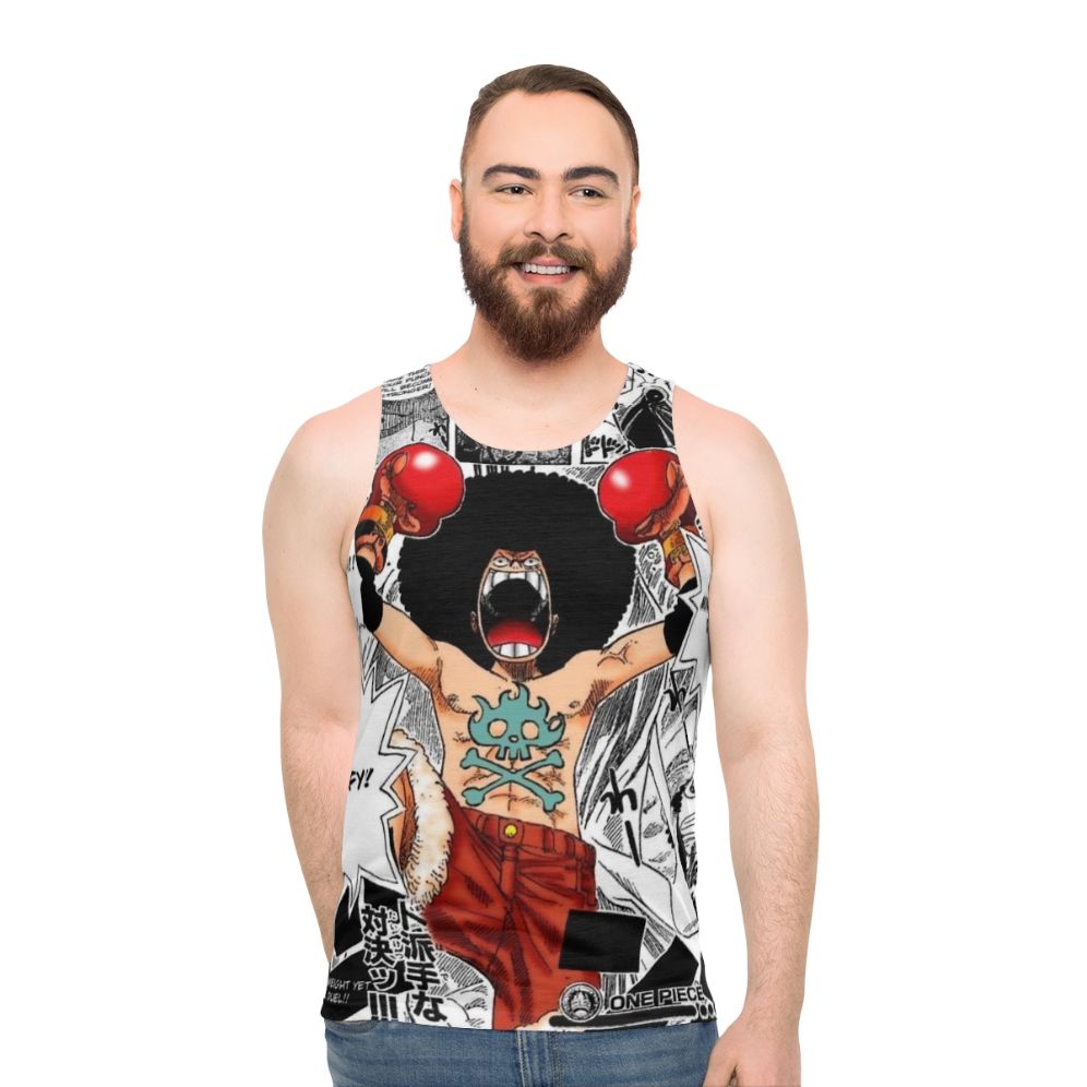 Afro Luffy Inspired Unisex Tank Top - men