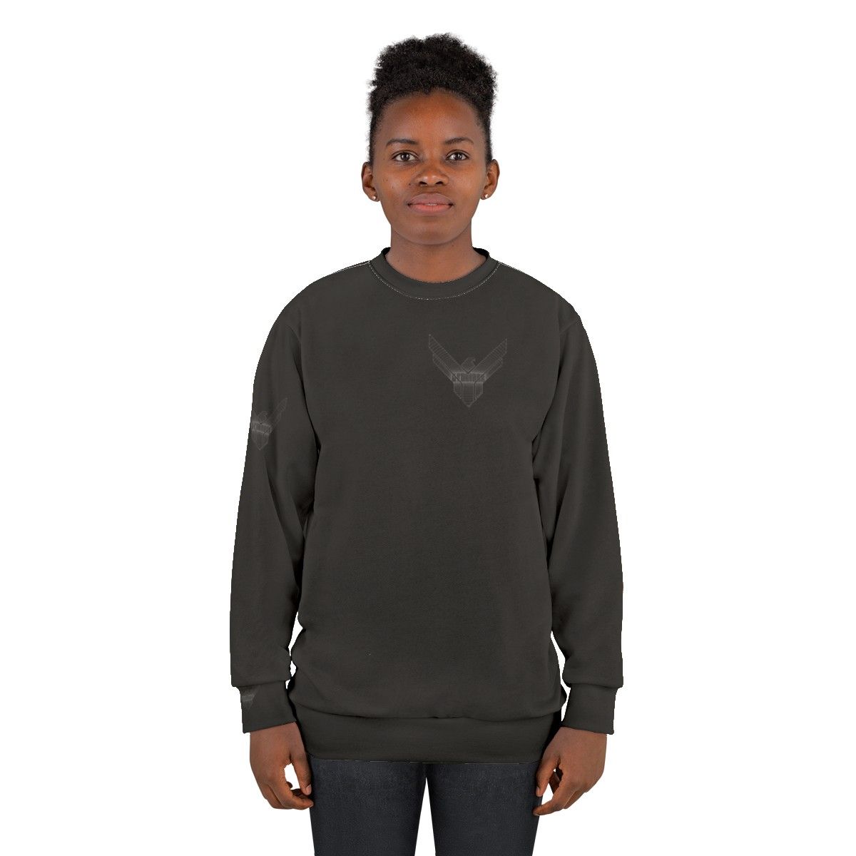 Dune inspired geometric contour sweatshirt with Paul Atreides design - women