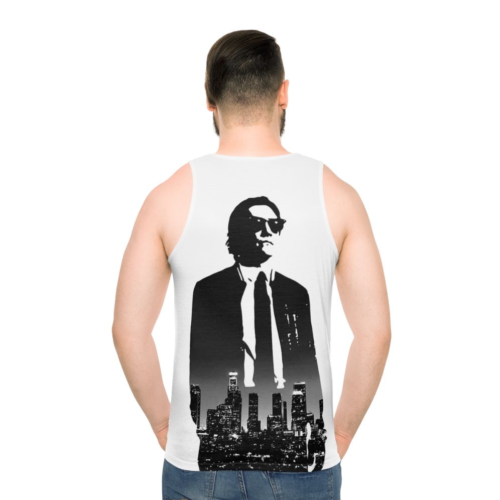 Unisex Nightcrawler Tank Top with Sociopath Protagonist Design - men back