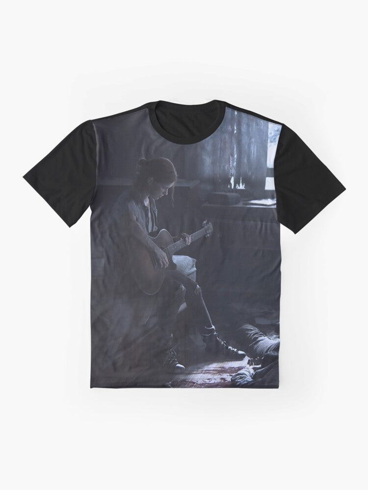 Ellie The Last of Us 2 (TLOU2) Graphic T-Shirt - Survivor, Zombie, Clickers, Bloaters, Runners - Flat lay