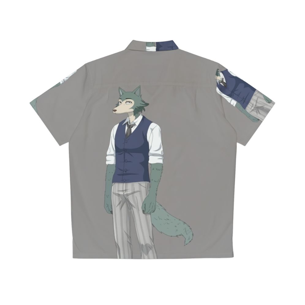 Beastars Legoshi The Grey Wolf Hawaiian Shirt - Back