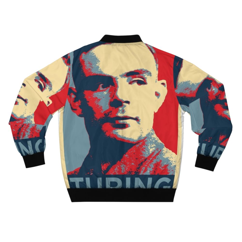 Alan Turing Bomber Jacket - Computer Geek WW2 Inspired - Back