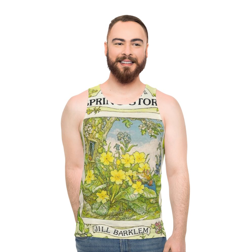 Brambly Hedge Spring Story Floral Unisex Tank Top - men