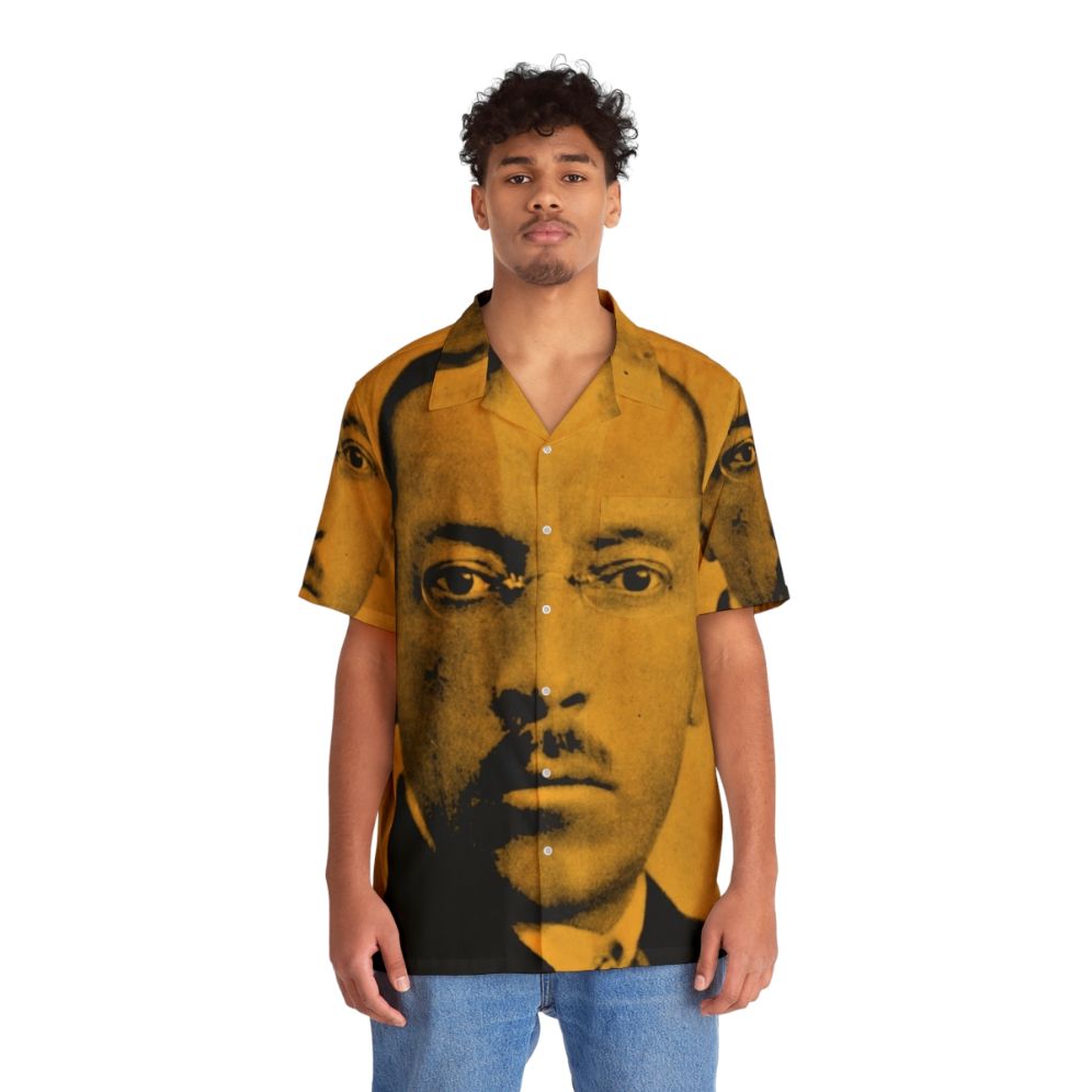 Igor Stravinsky wearing a Hawaiian shirt, classical music portrait - People Front