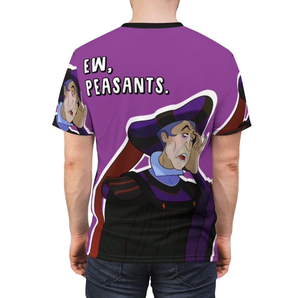 Ew Peasants AOP T-shirt featuring the iconic Disney villain Claude Frollo from The Hunchback of Notre Dame - men back