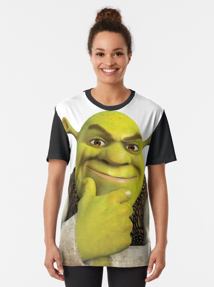 Shrek graphic t-shirt featuring the beloved ogre character - Women