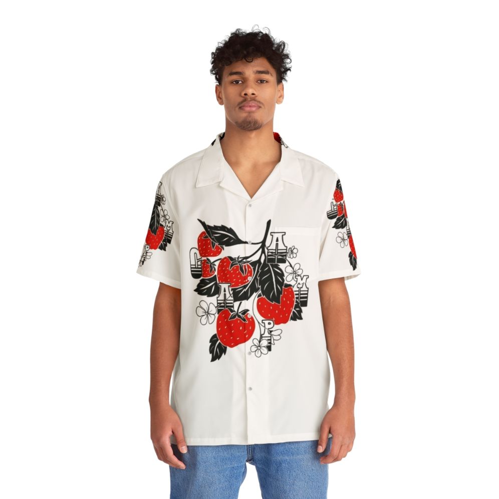 Caamp Strawberry Hawaiian Shirt - People Front