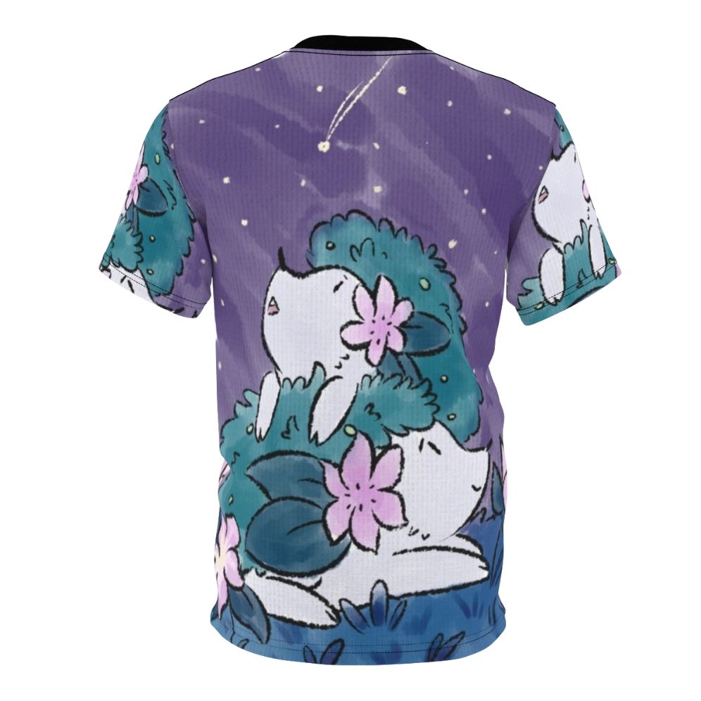 Shaymin inspired hedgehog design printed on a high-quality t-shirt - Back