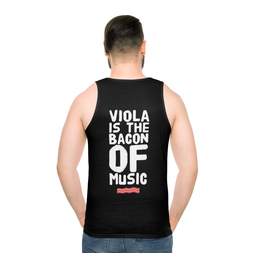 Funny Viola Player Unisex Tank Top - men back