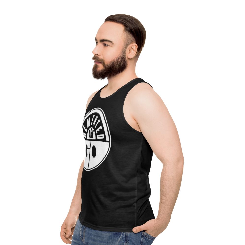 Demented Are Go Psychobilly Unisex Tank Top - men side