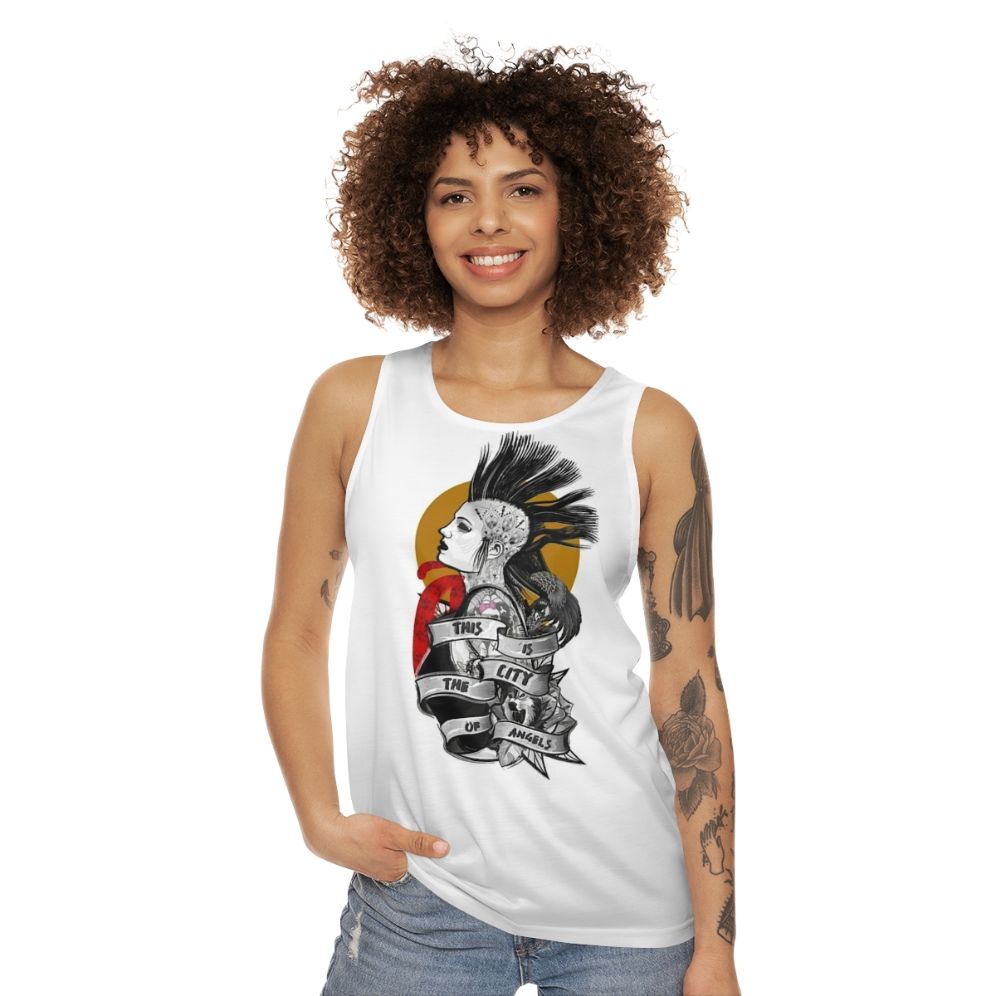 Punk rock unisex tank top - women