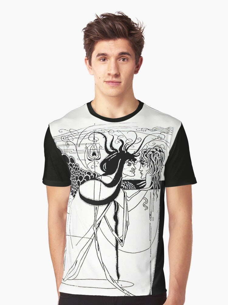 Graphic t-shirt featuring Aubrey Beardsley's artwork from "Salomé" by Oscar Wilde - Men