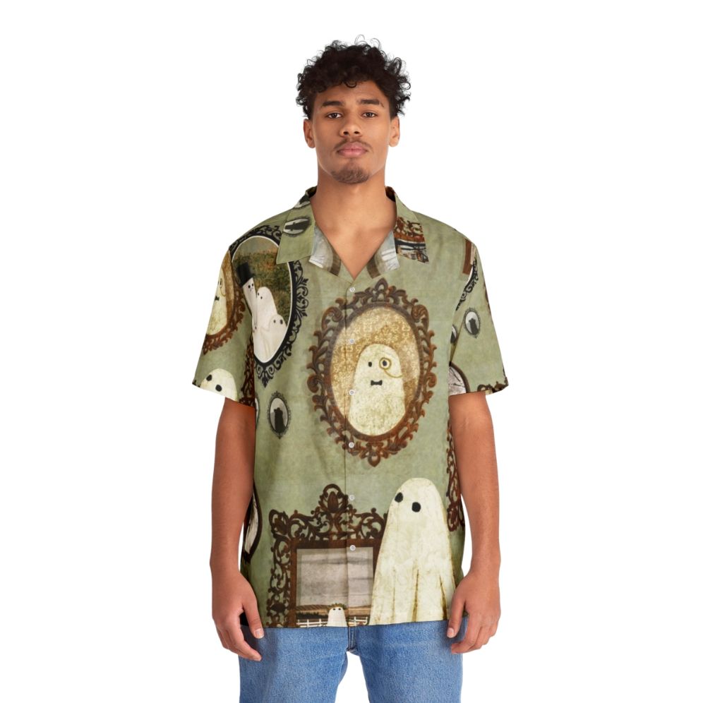 Haunted vintage portrait Hawaiian shirt - People Front