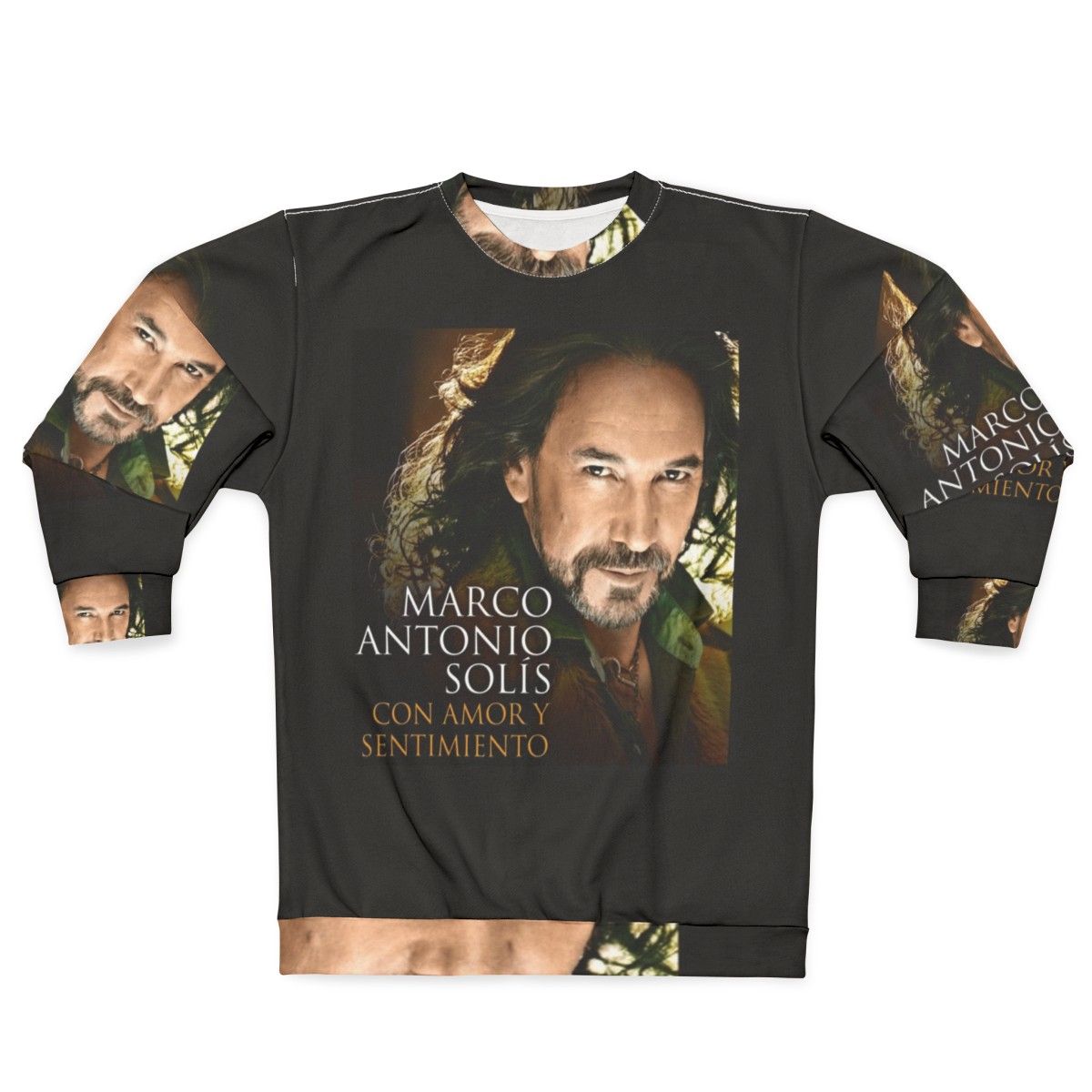 El Buki Loteria Card Sweatshirt featuring iconic Hispanic music artist Marco Antonio Solis