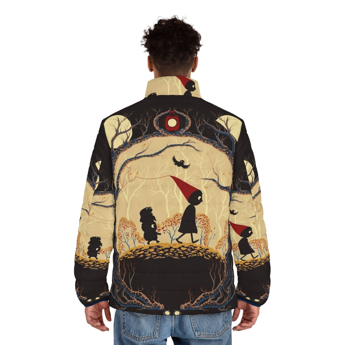 Over the Garden Wall inspired Journey Puffer Jacket - men back