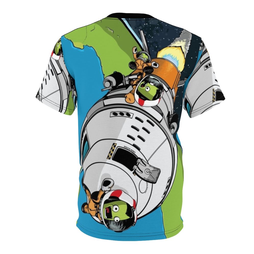 Galactic Spacecraft Vector Art T-Shirt - Back