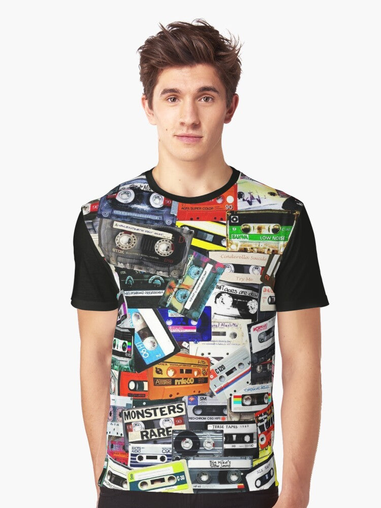 Vintage cassette tape graphic on a t-shirt - Men