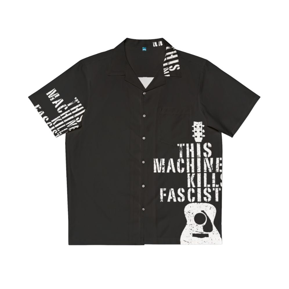 Woody Guthrie "This Machine Kills Fascists" Hawaiian Shirt