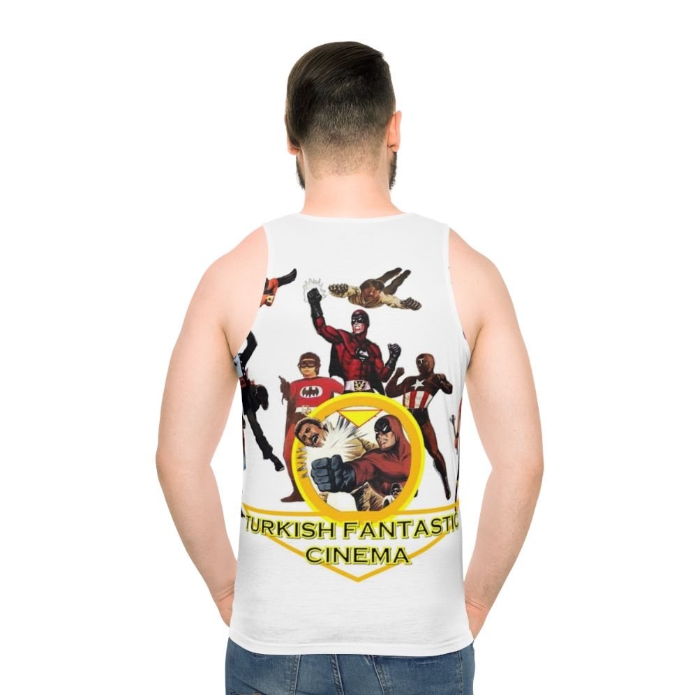 Unisex Turkish Fantasy Cinema Graphic Tank Top - men back