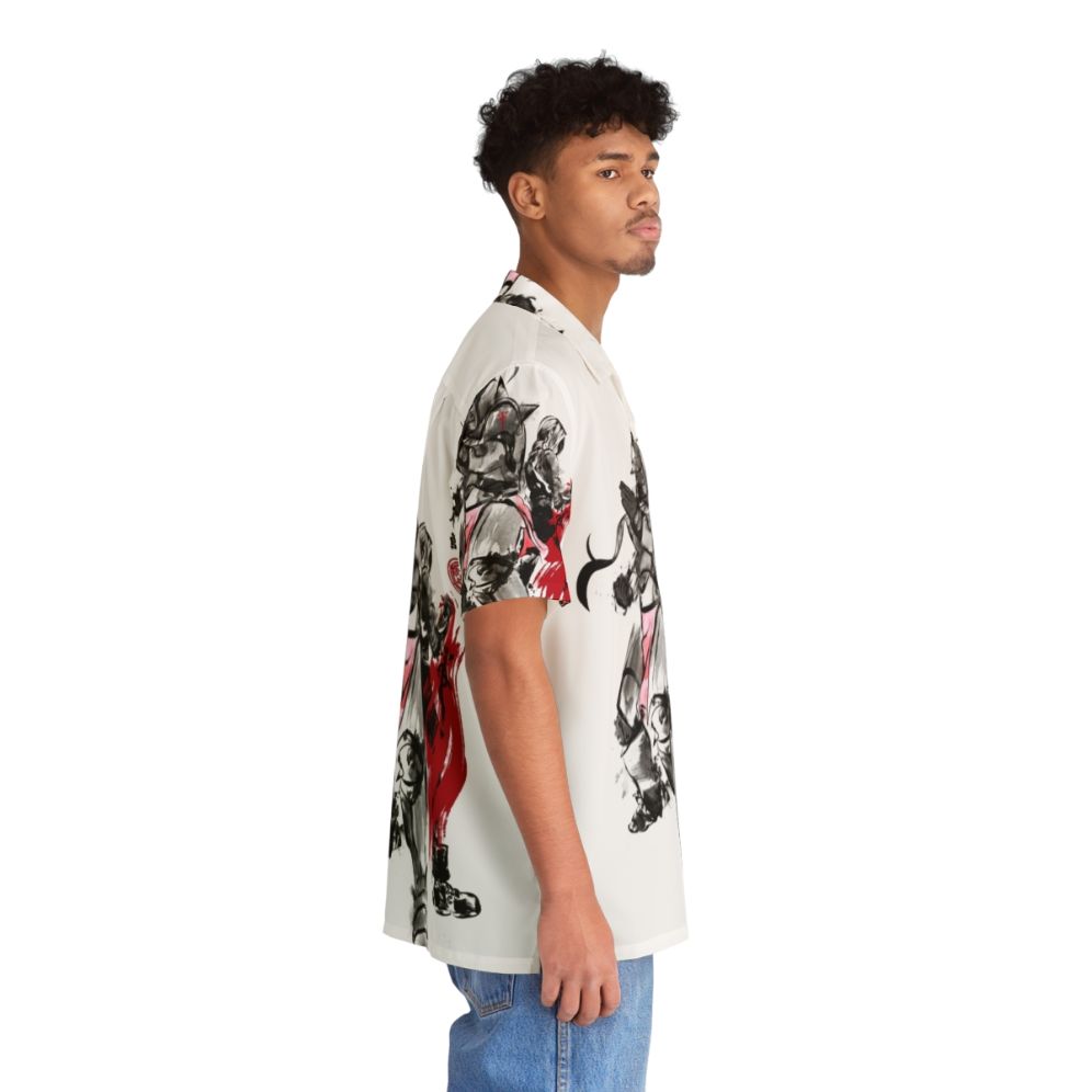 Brotherhood Sumi E Hawaiian Shirt 2 - Fullmetal Alchemist Inspired - People Pight