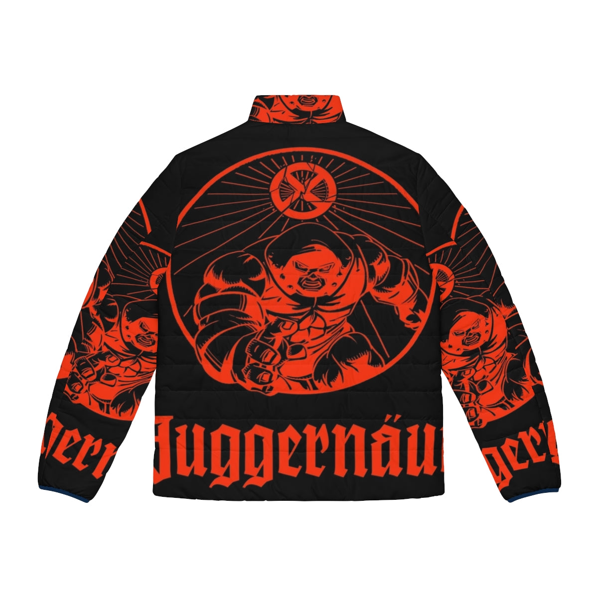 Anesthetic Juggernaut Puffer Jacket featuring superhero-inspired design - Back