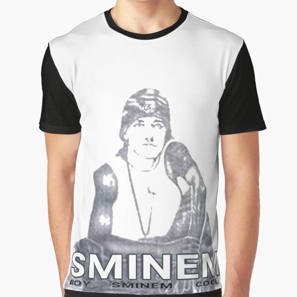 Sminem Cool Graphic T-Shirt with a humorous meme design featuring Eminem and the word "COOL"