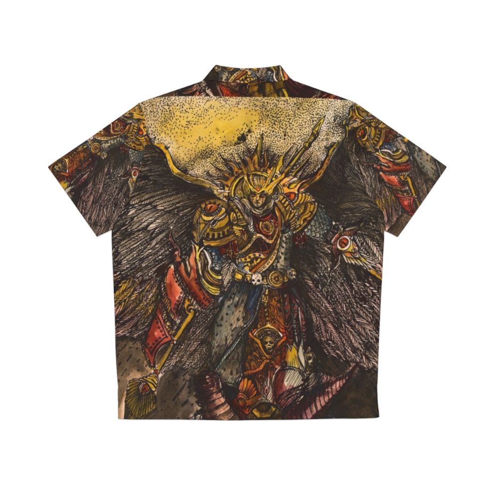 Sanguinius Hawaiian Shirt with Blood Angels Legion Insignia - Back