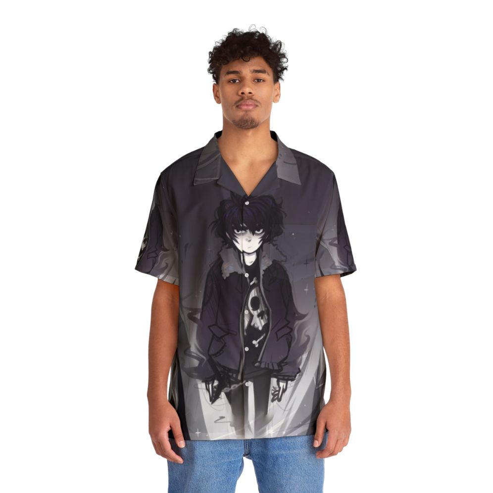 Nico Di Angelo Hawaiian Shirt with Shadow Control Design - People Front