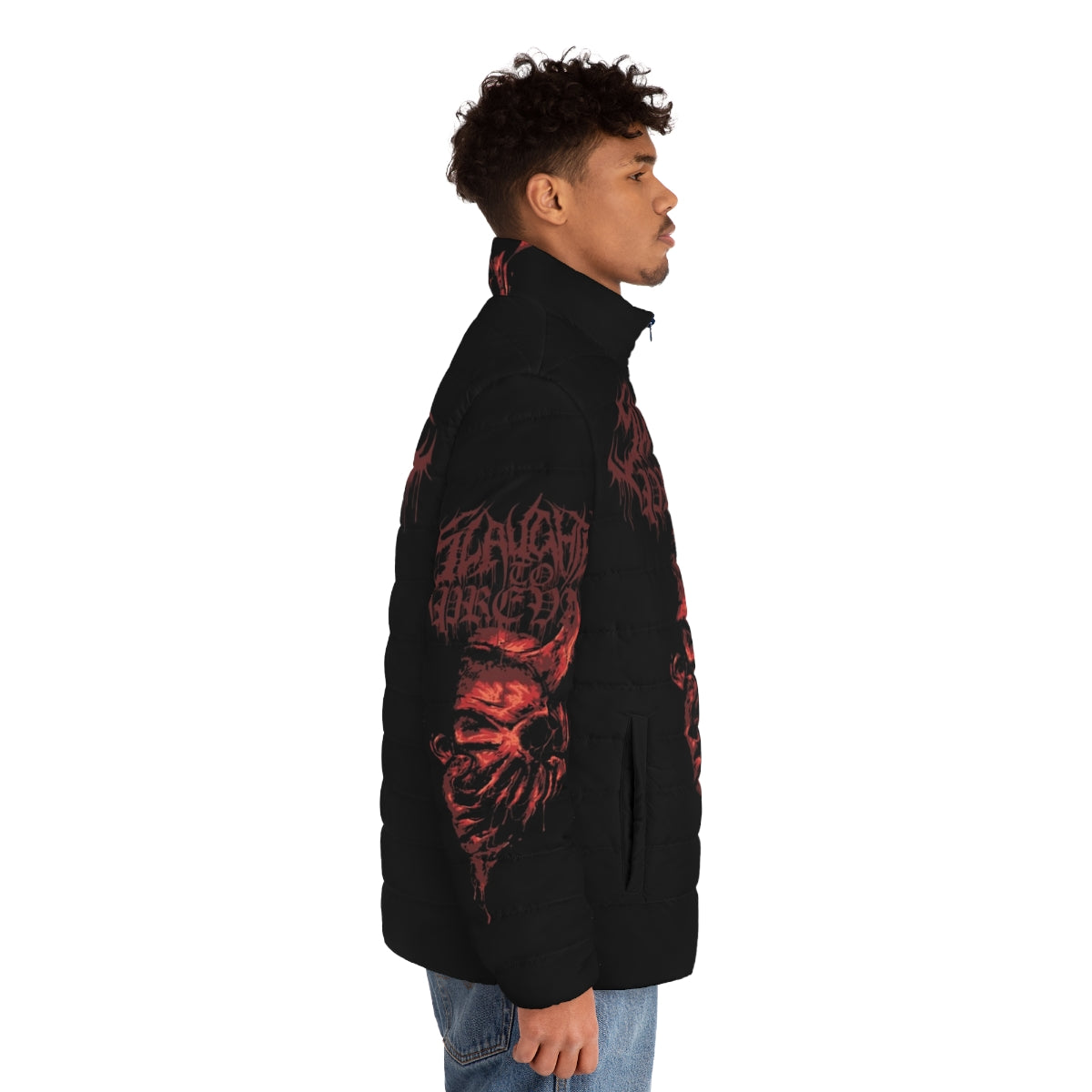 Slaughter To Prevail Metalcore Puffer Jacket - men side right