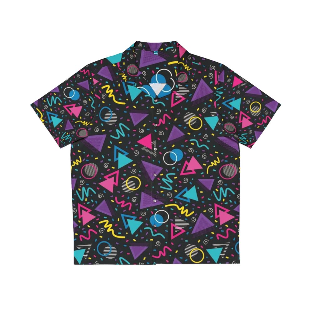 Neon retro 90s sprinkle pattern hawaiian shirt